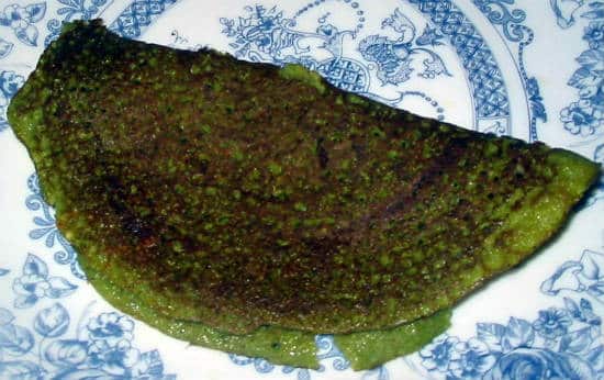 spinach dosa