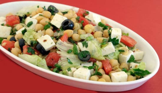 Chickpeas Paneer Salad (Channa Paneer Salad) chickpeas paneer salad - Chickpeas Paneer Salad (Channa Paneer Salad)