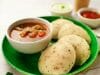 Rava Idli (Rava Idly) with Sambar