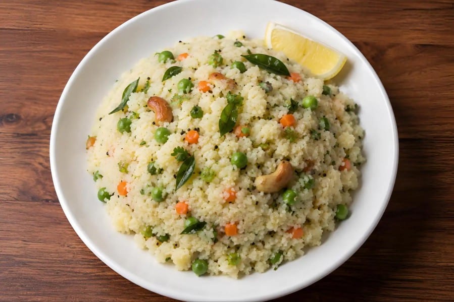 Vegetable Upma 5 Vegetable Upma