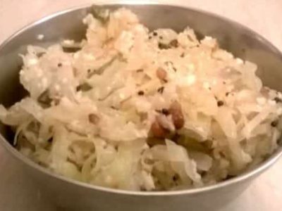 Cabbage Poriyal