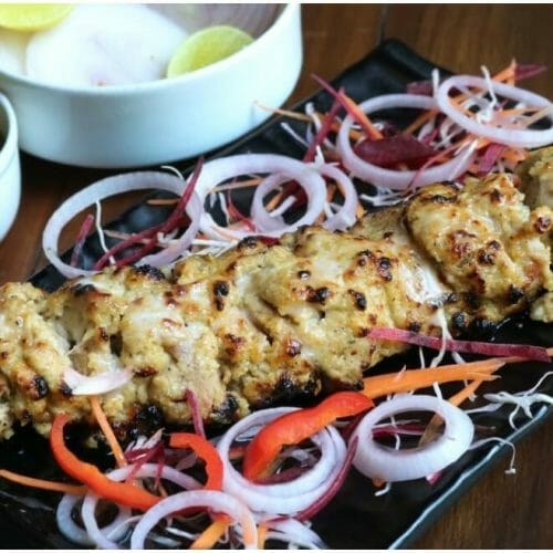 Chicken Malai Kebab (Murgh Malai Kebab)