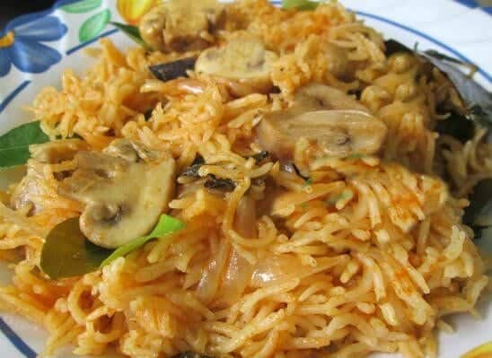 Mushroom Biryani