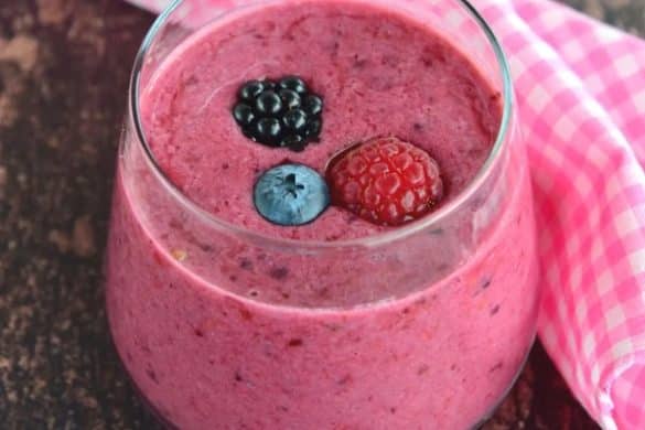 Buttermilk and Berry Milkshake