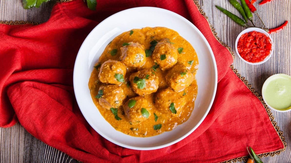 Corn Kofta Curry