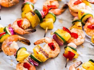Prawn and Vegetable Kebabs