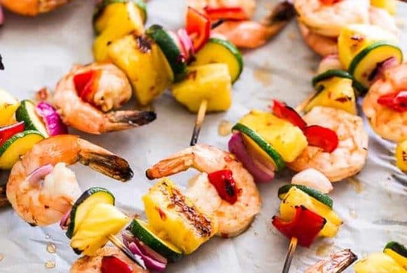 Prawn and Vegetable Kebabs