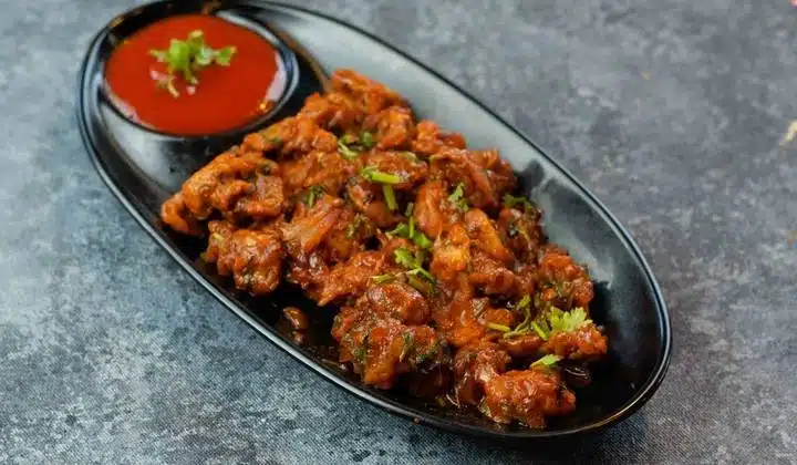 Vegetable Balls in Hot Garlic Sauce