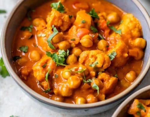 Broad Bean and Cauliflower Curry