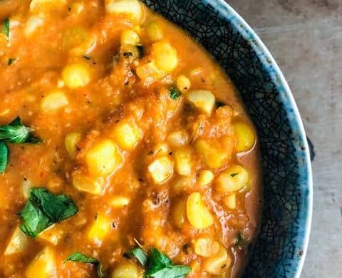 Corn and Cashew Nut Curry