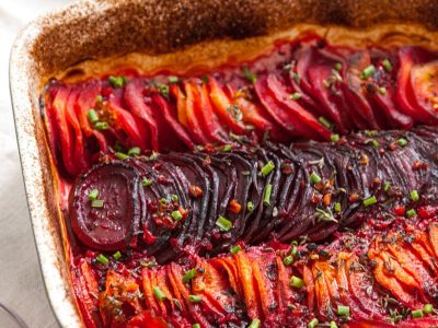 Spicy Root Vegetable Gratin