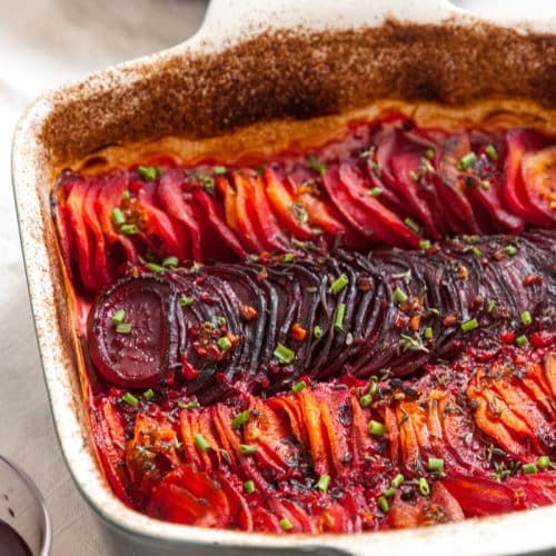 Spicy Root Vegetable Gratin