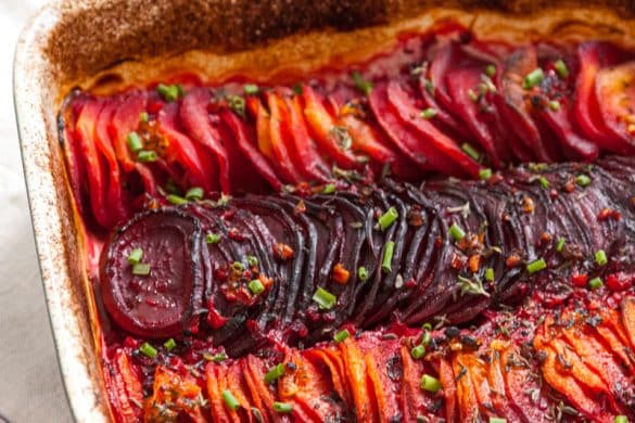 Spicy Root Vegetable Gratin