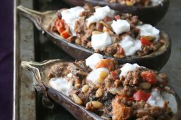 Stuffed Brinjals with Lamb