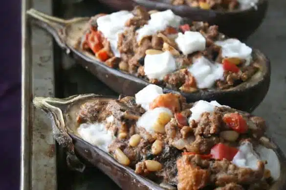 Stuffed Brinjals with Lamb
