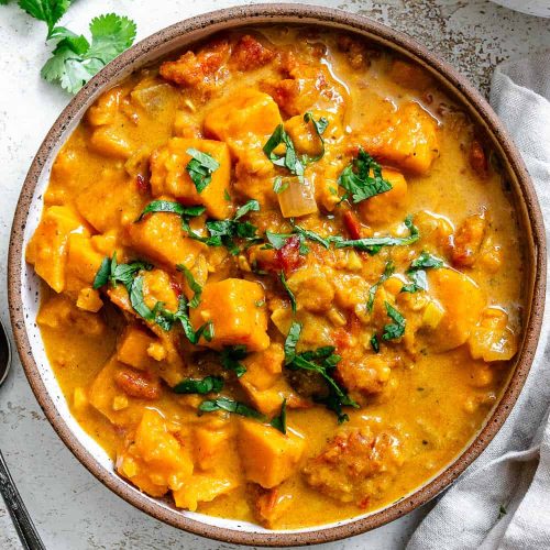 Sweet Pumpkin and Peanut Curry