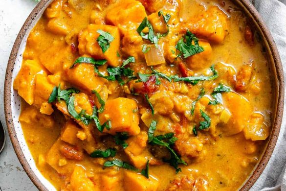 Sweet Pumpkin and Peanut Curry