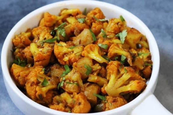 Spicy Potatoes and Cauliflower