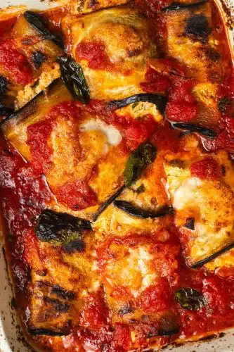 Brinjals baked in Vegetable Sauce 5 Brinjals baked in Vegetable Sauce