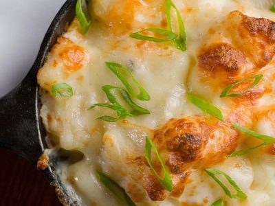 Baked Cauliflower in Cheese Sauce