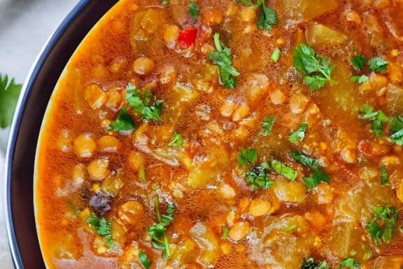 Lauki Chana Dal in Coconut Milk