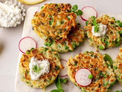 Peas in Potato Cups