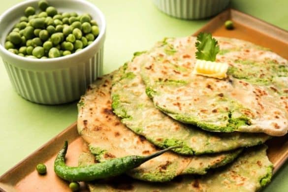 Spicy Peas Paratha