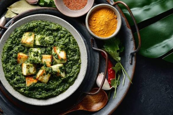 Paneer with Spinach