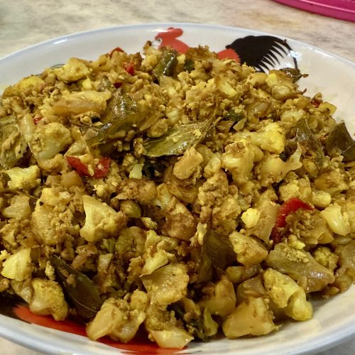 Cauliflower and Bottle Gourd Rice