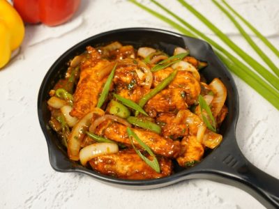 Garlic and Chicken Pepper Stir Fry