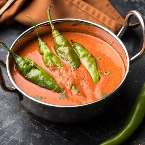 Hyderabadi Mirchi Ka Salan (Hyderabad Green Chilli Curry) 21 Hyderabadi Mirchi Ka Salan Hyderabad Green Chilli Curry