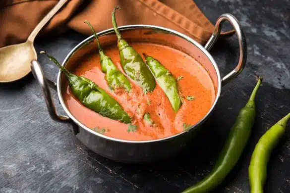 Hyderabadi Mirchi Ka Salan (Hyderabad Green Chilli Curry)