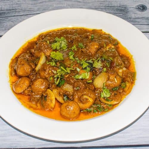 Mushroom Capsicum and Cabbage Curry