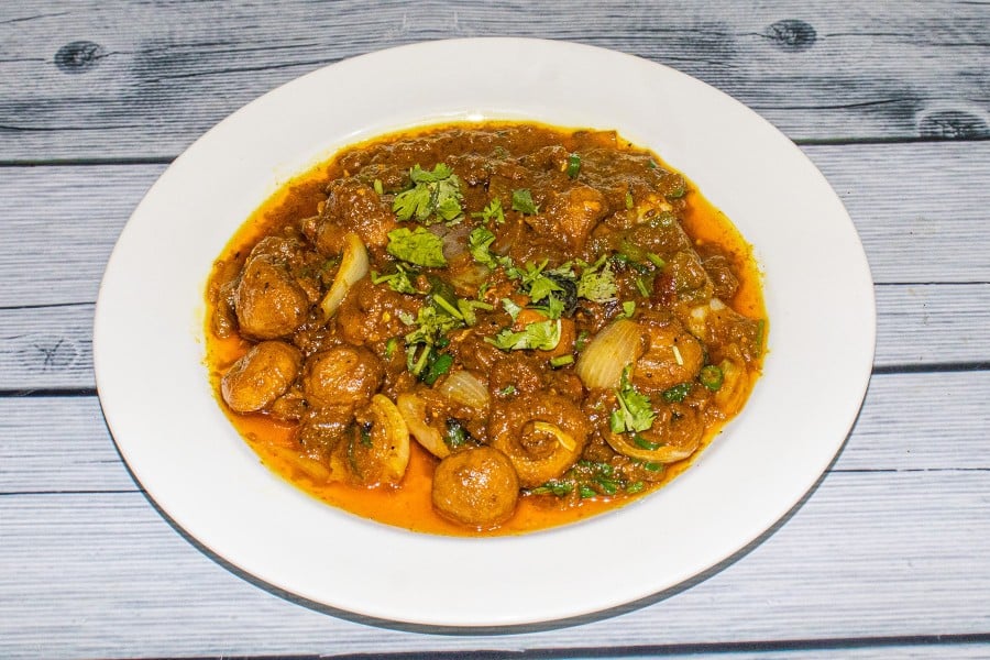 Mushroom Capsicum and Cabbage Curry