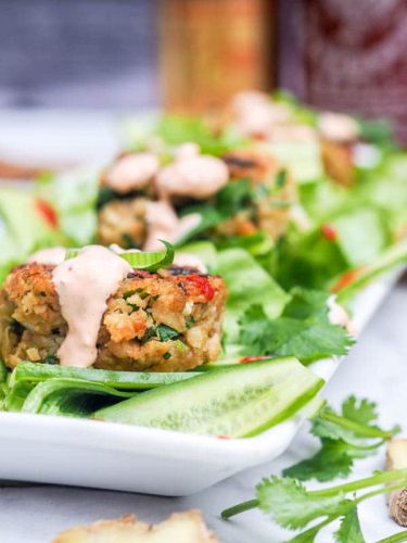 Thai Crab Patty Salad 5 Thai Crab Patty Salad