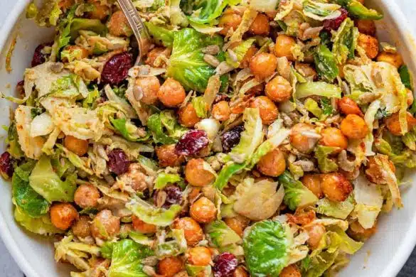 Brussels Sprout and Chickpea Stir-fry