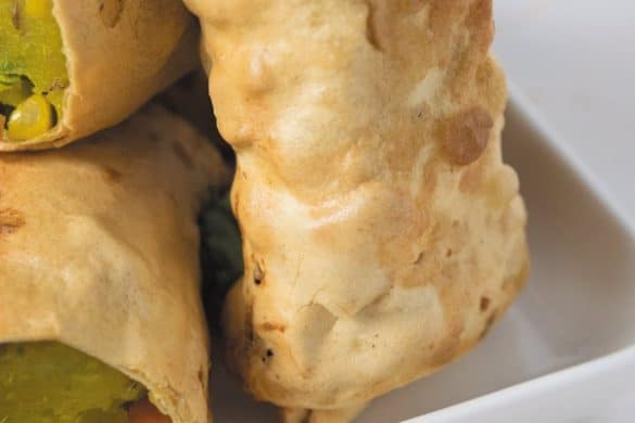 Vegetable Stuffed Papad