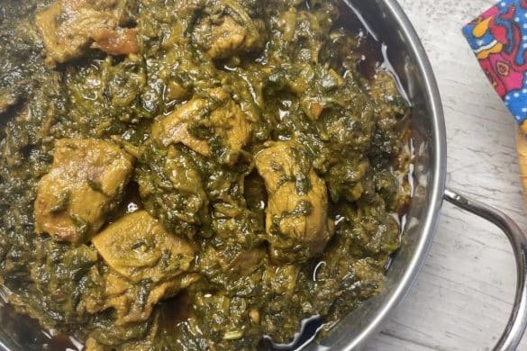Lamb with Spinach
