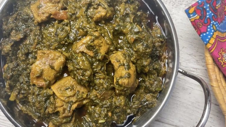 Lamb with Spinach