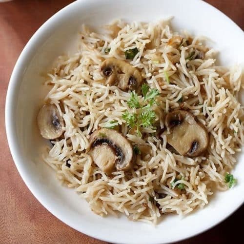 Mushroom Pulao 18 Mushroom Pulao