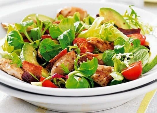 Smoked Chicken Salad with Avocado and Tarragon Dressing