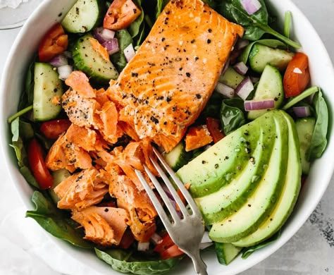 Salmon and Avocado Salad