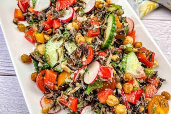 Wild Rice Salad with Cucumber and Orange