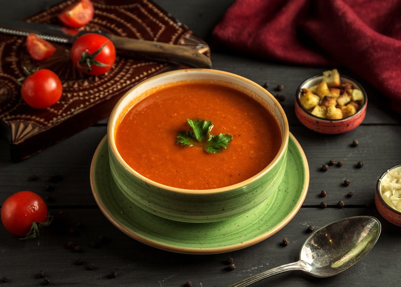 19 Must-Try Monsoon Recipes for Perfect Rainy Evenings 15 Tomato soup in a bowl