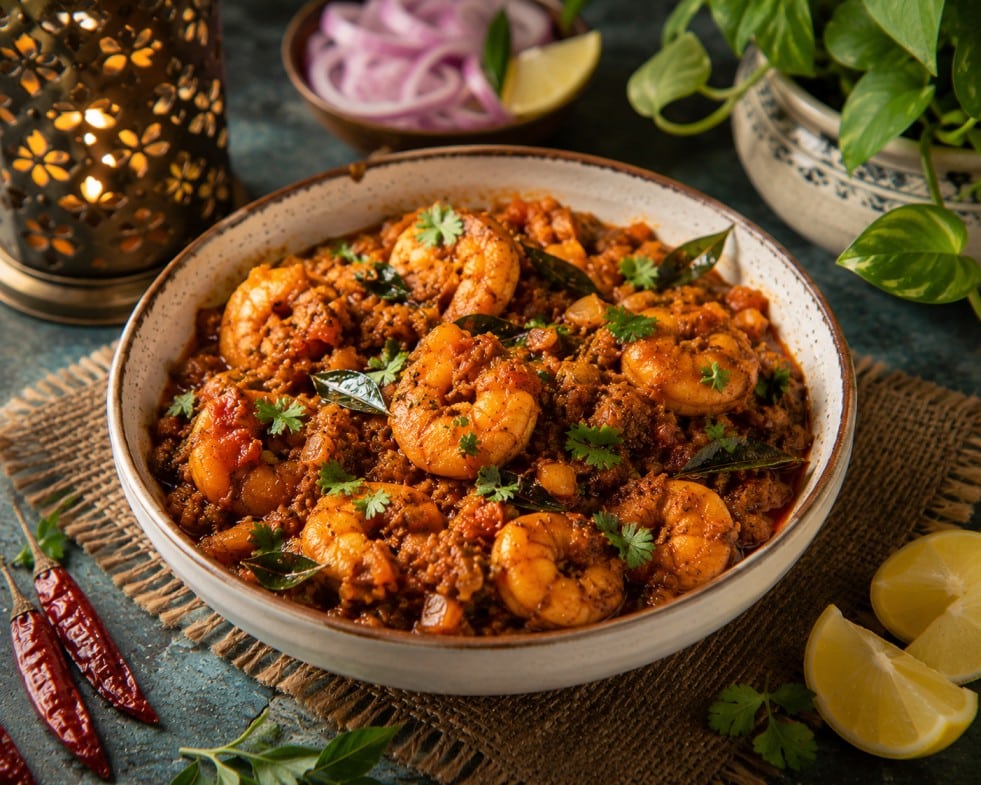 What Is Virundhu Sappadu: A Popular Tamil Feast 33 Prawn Masala