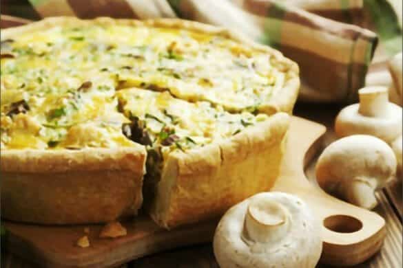 Chicken and Mushroom Quiche