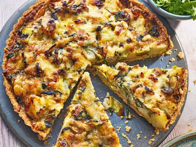 Mushroom and Spring Onion Pie