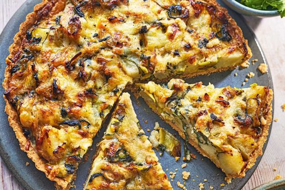 Mushroom and Spring Onion Pie