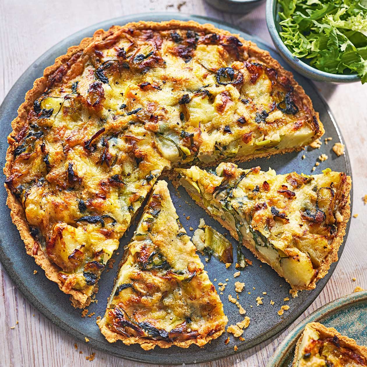 Mushroom and Spring Onion Pie Recipe - Awesome Cuisine