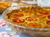 Fish Quiche with Onions and Tomatoes